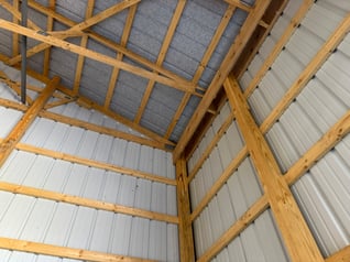 pole barn interior
